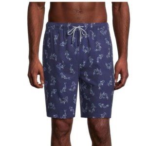 NWT Peter Millar Secret Cove Atlantic Blue Swim Trunks - Sz S